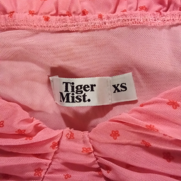 Pink Ruffled Mini Dress - Picture 7 of 8